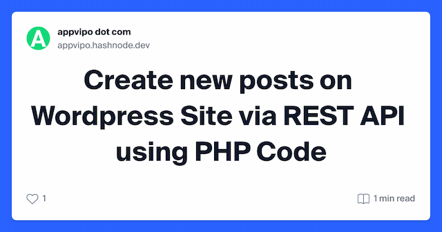 Create new posts on Wordpress Site via REST API using PHP Code