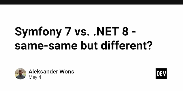 Symfony 7 vs. .NET 8 - same-same but different?
