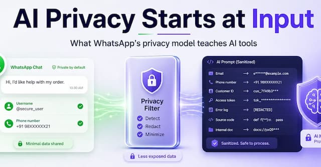 AI Privacy Starts at Input: What Developers Can Learn from WhatsApp Usernames