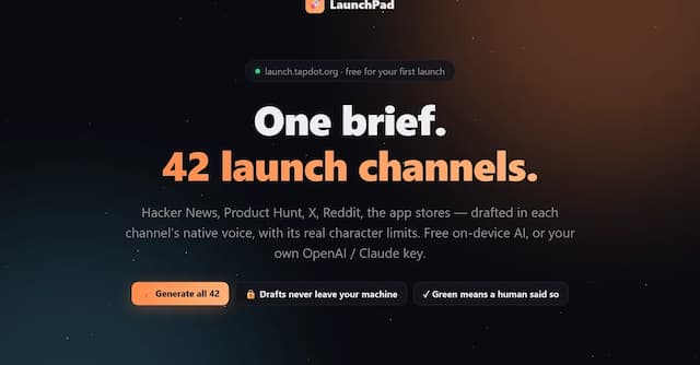 Building LaunchPad: one product brief, 42 launch channels, and the bugs that almost sank it