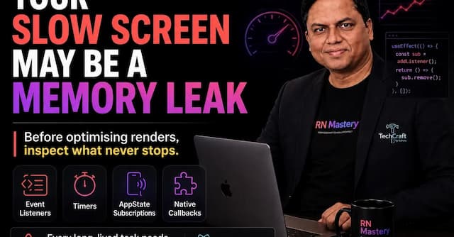 Your React Native Performance Problem May Actually Be a Memory Leak