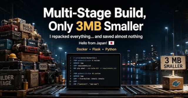My Multi-Stage Docker Build Reduced the Image by Only 3 MB