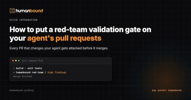 How to Red-Team Your AI Agent's Pull Requests in GitHub Actions: One Prompt Change, 26 Cents, and a Red Build