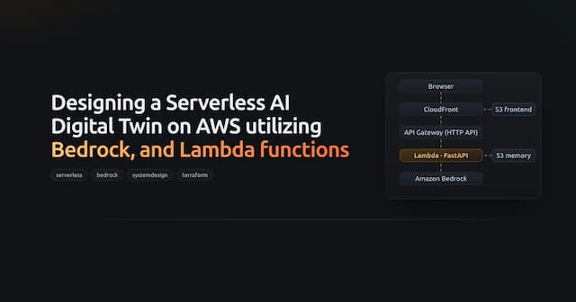 Designing a Serverless AI Digital Twin on AWS: Bedrock, Lambda and FaaS Trade-offs