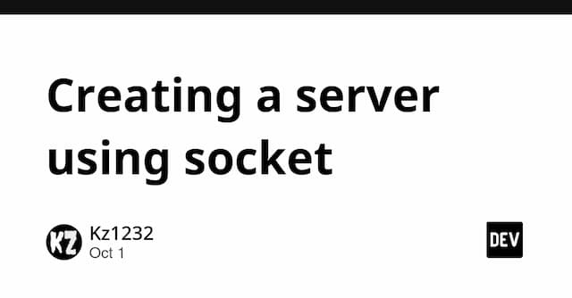 Creating a server using socket