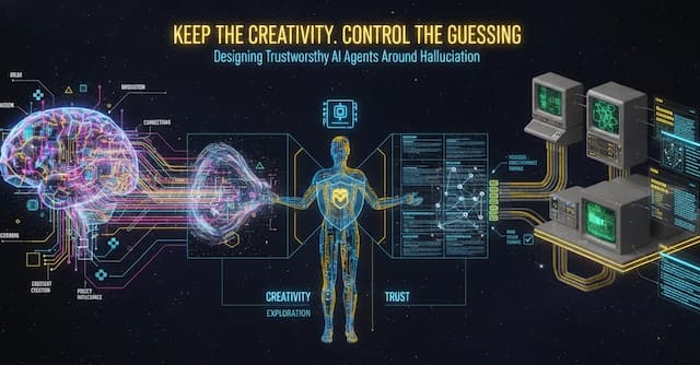 Keep the Creativity, Control the Guessing: Designing AI Agents Around Hallucination