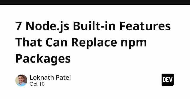 7 Node.js Built-in Features That Can Replace npm Packages