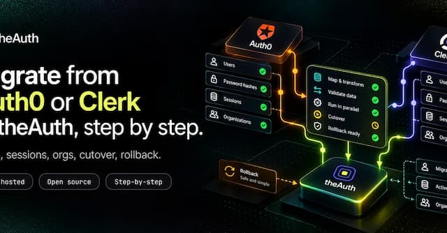 Migrate from Auth0 or Clerk to theAuth, Step by Step