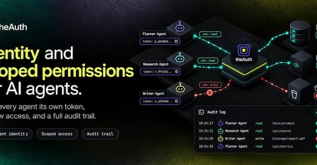 theAuth for AI Agents: Identity and Scoped Permissions