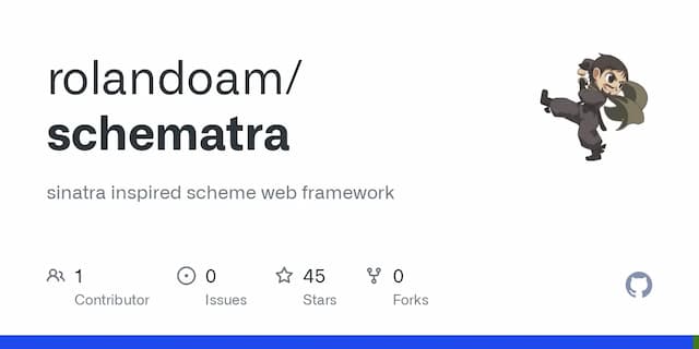 Show HN: Schematra – Sinatra-inspired minimal web framework for Chicken Scheme