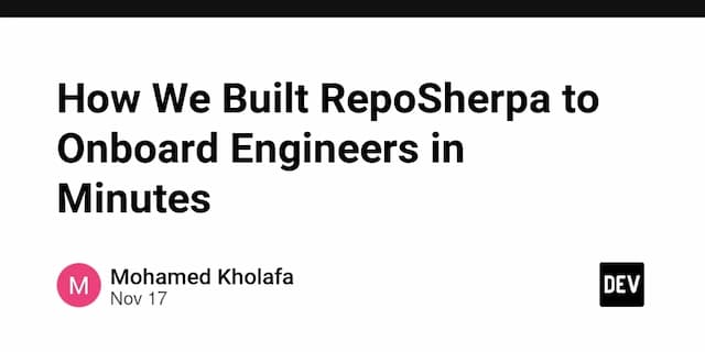 How We Built RepoSherpa to Onboard Engineers in Minutes