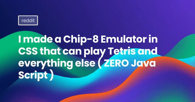I made a Chip-8 Emulator in CSS that can play Tetris and everything else ( ZERO JavaScript )