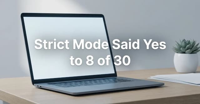 Schema-Valid Is Not Complete: Strict Output Answered 8 of 30