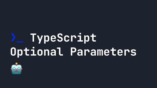 [TypeScript] Optional & Default Parameter