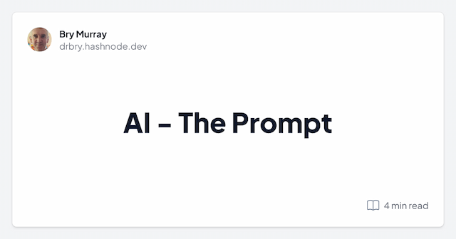 AI - The Prompt