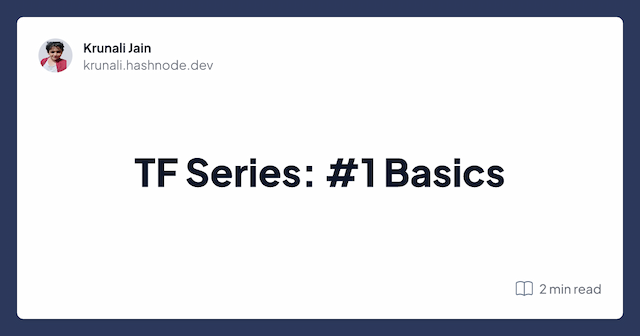 TF Series: #1 Basics