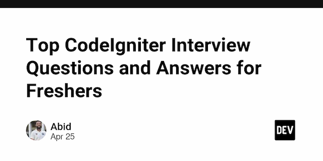 Top CodeIgniter Interview Questions and Answers for Freshers