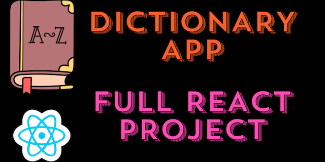 How to Code a Dictionary App in React | Full Tutorial