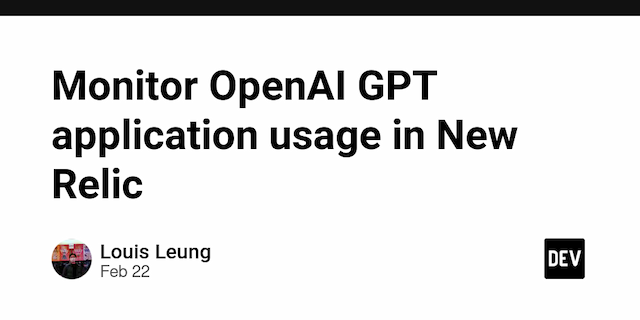 Monitor OpenAI GPT application usage in New Relic