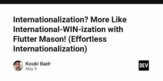 Internationalization? More Like International-WIN-ization with Flutter Mason! (Effortless Internationalization)