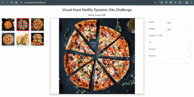 Netlify Dynamic Site Challenge : Building a Dynamic Image Gallery with Netlify Image CDN