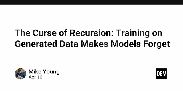 The Curse of Recursion: Training on Generated Data Makes Models Forget